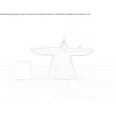 Extendable oval wooden table Madone