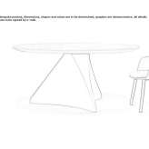 Round marble table Nordrach