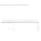 Dining table made of wood and glass Piazza