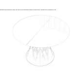 Extendable round glass table Kovarska