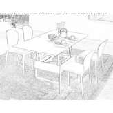 Wooden and extendable table/coffee table Goermin
