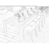 Wooden and extendable table/console table Niepos