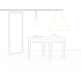 Extendable round wooden table Zacharo