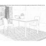 Extendable ceramic table Yevres