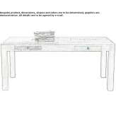 Rectangular Mango table with drawers Zlonice