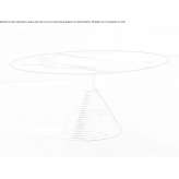 Round dining table with a porcelain stoneware top Zuidhorn