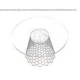 Round glass table in a modern style Aizpute