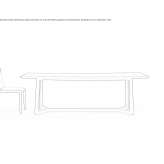 Rectangular wooden table Prestice