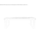 Extendable rectangular table made of Calacatta marble Zurndorf
