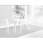 Extendable square wooden table Rode