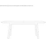 Extendable table made of solid wood Spergau