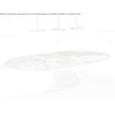 Oval dining table with a porcelain stoneware top Zuidhorn