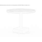 Round rosewood table Coin