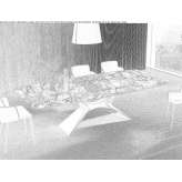 Rectangular ceramic table Terhagen