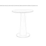 Round wooden table Kocaali
