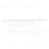 Rectangular walnut table Ipueiras