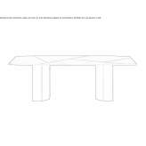 Rectangular wooden table Tribsees