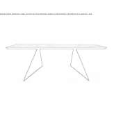 Extendable rectangular ceramic table Utevka