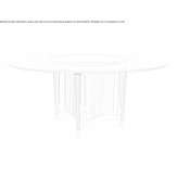 Round glass table with Lazy Susan Bardi