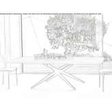 Rectangular wooden table Firmo