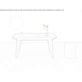 Extendable rectangular wooden table Weichs