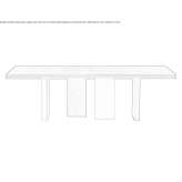 Rectangular wooden table Drexel