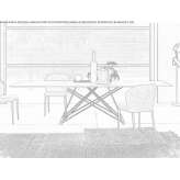 Extendable rectangular ceramic table Zorlesco