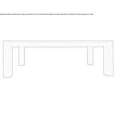 Extendable rectangular oak table Coex