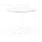 Round oak table Coin