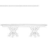 Prostokątny drewniany stół do jadalni Seeburg