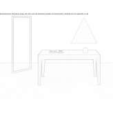 Extendable rectangular wooden table Apagy