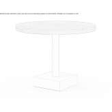 Round table made of canaletto walnut Coin