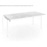 Metal dining table with a porcelain stoneware top Twijzel