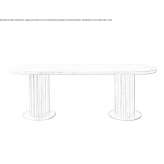 Rectangular table made of Calacatta marble Brijesce