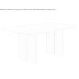 Rectangular table made of construction wood Kapfing