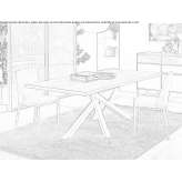 Rectangular wooden table Akkus