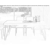 Extendable wooden table Dobson