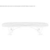 Oval walnut table Tecoluca