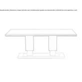 Rectangular table made of wooden veneer Perth