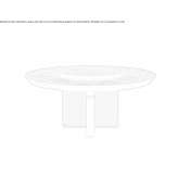 Round ebony table Sarnow