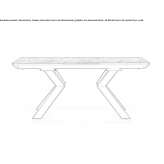 Extendable ceramic table Rouffach
