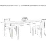 Rectangular dining table Pederiva