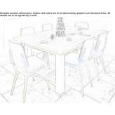 Rectangular wooden table Watsonia