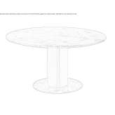 Round table made of natural stone Sinarcas