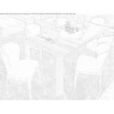 Rectangular wooden dining table Estada