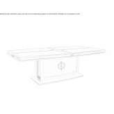 Rectangular living room table made of solid wood Naica