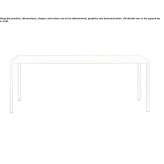 Rectangular wooden dining table Agimont