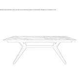 Rectangular wooden dining table Kennedy