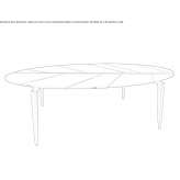 Oval dining table Genolier