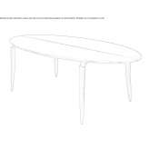 Folding table Genolier